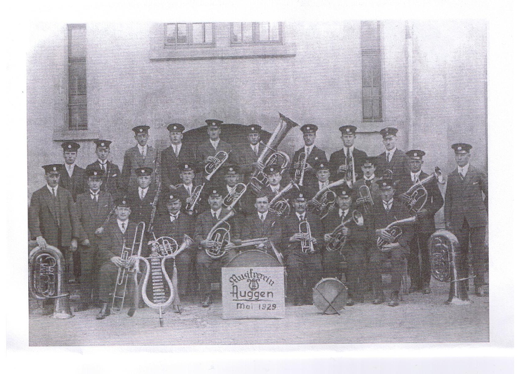 musikverein auggen e.v. chronik 1929